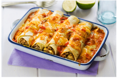 Avocado Black Bean Enchiladas
