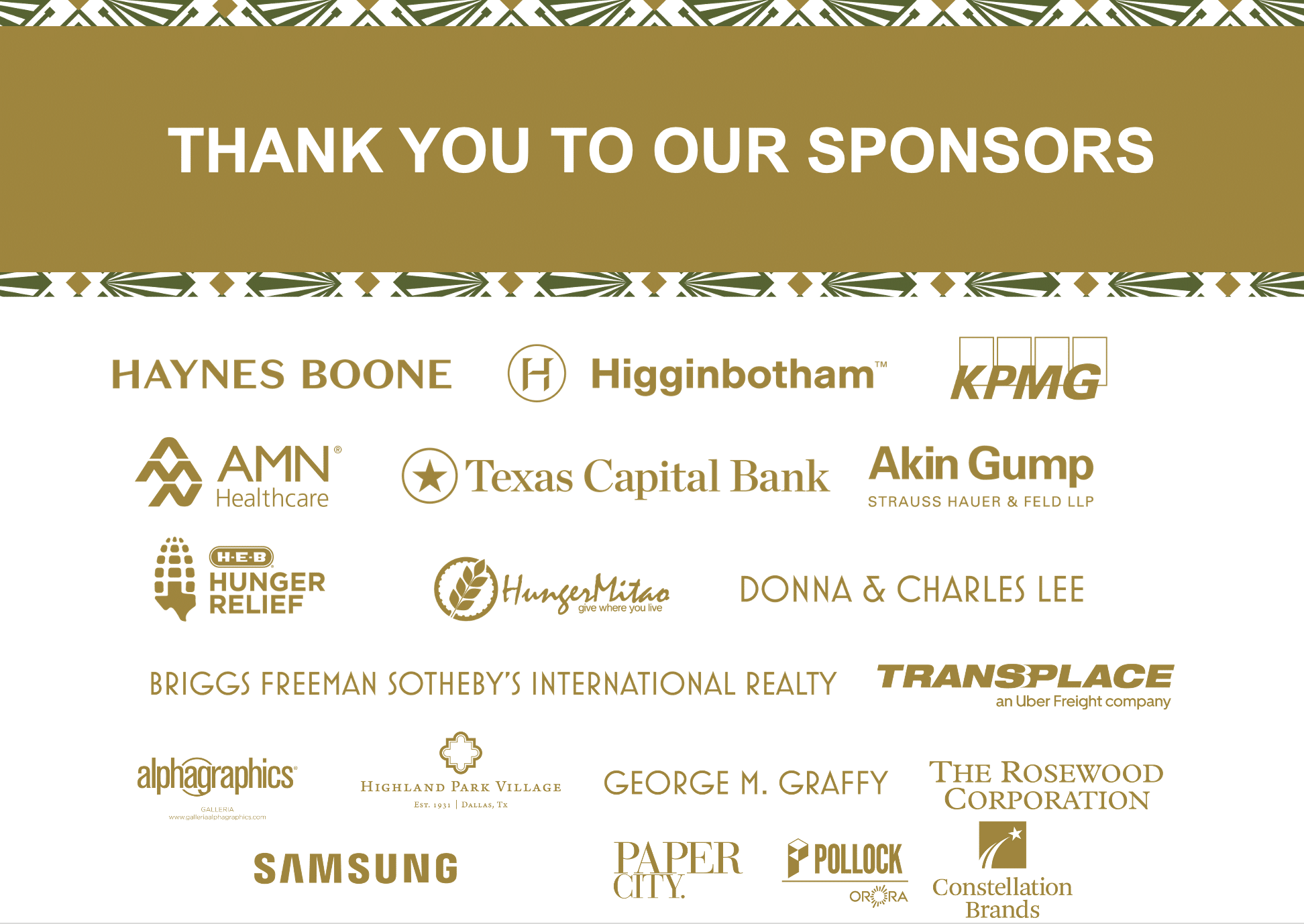 Harvest 2022 Sponsors