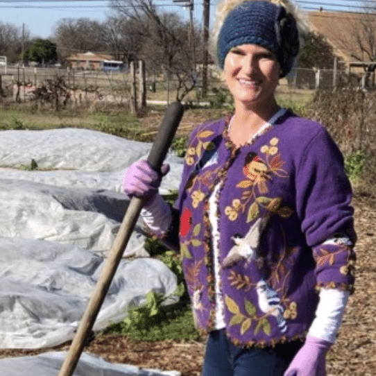Michele Mecca Michele Mecca at Our Savior Community Garden
